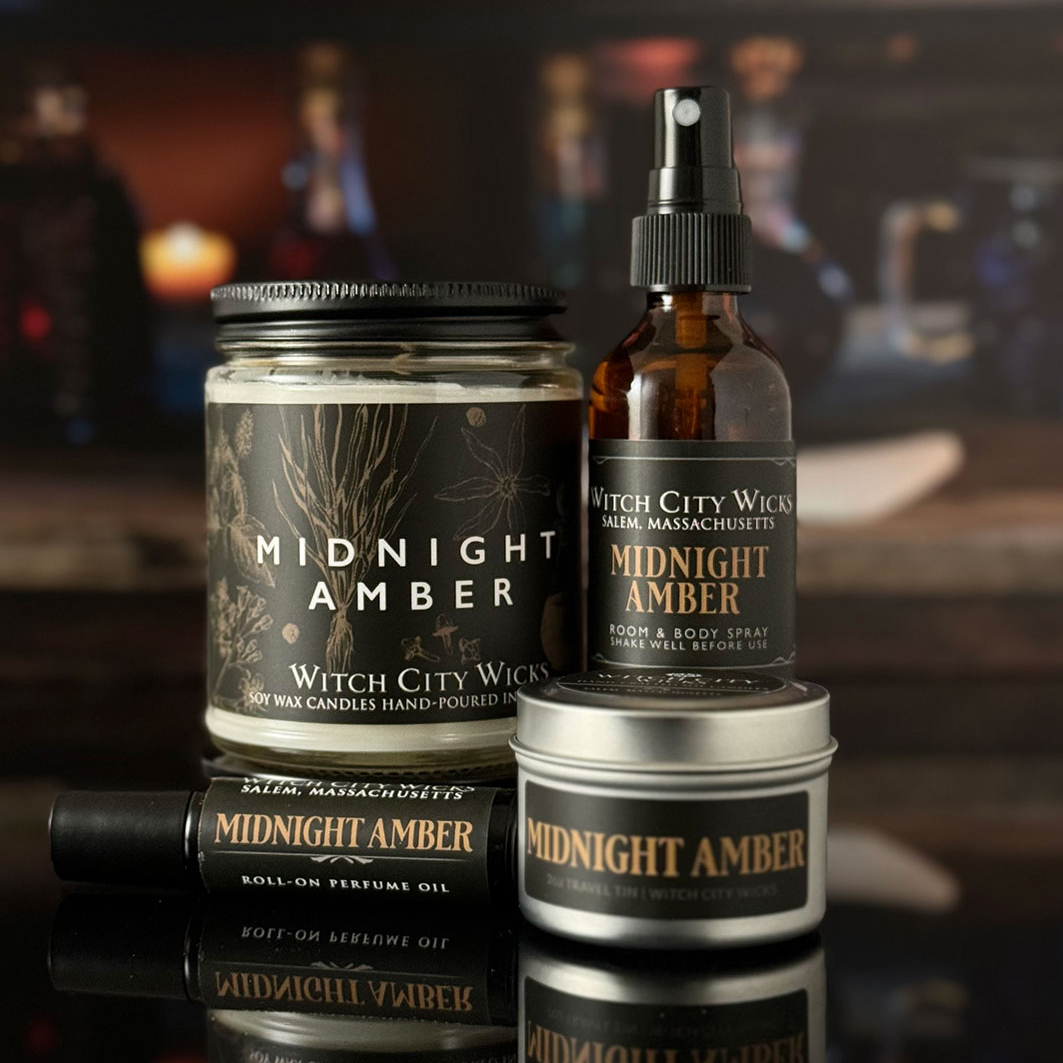 Top down view of rice, cardamom, and star anise on gray fabric.